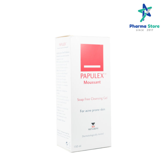 [**ขาดตลาด**]Papulex Moussant Soap Free Cleansing Gel 150 mL  สำหรับคนเป็น สิว ผิวมัน ผิวแพ้ง่าย สิวอุดตัน - Image 3