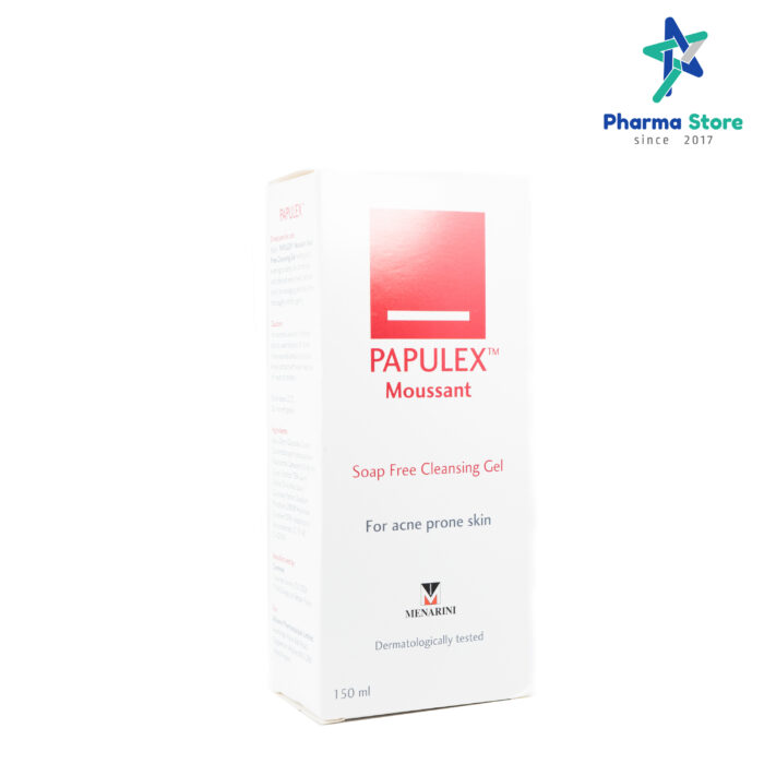 [**ขาดตลาด**]Papulex Moussant Soap Free Cleansing Gel 150 mL  สำหรับคนเป็น สิว ผิวมัน ผิวแพ้ง่าย สิวอุดตัน